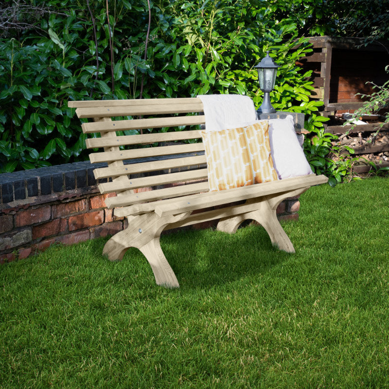 Hartwood Wooden Slatted 4' Garden Bench | Sheds.co.uk