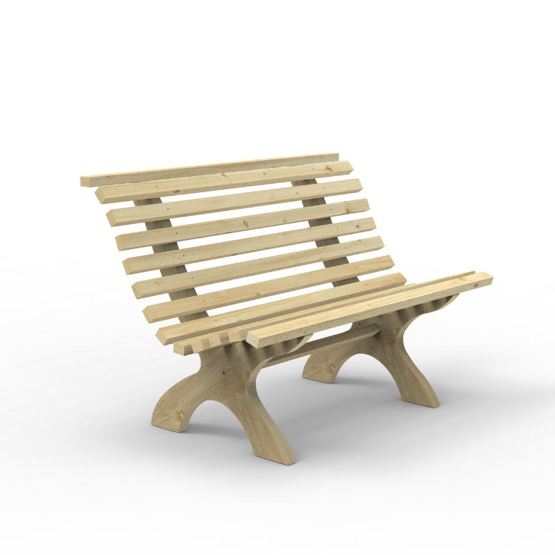Hartwood Wooden Slatted 4' Garden Bench | Sheds.co.uk