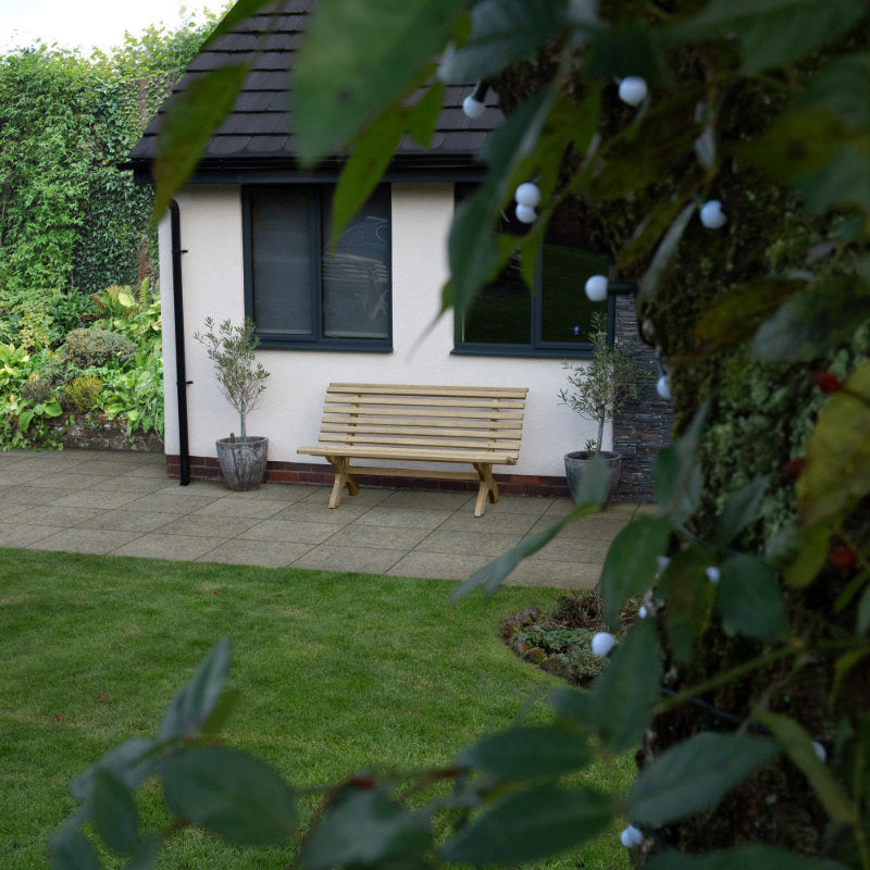 Hartwood Wooden Slatted 5' Garden Bench | Sheds.co.uk
