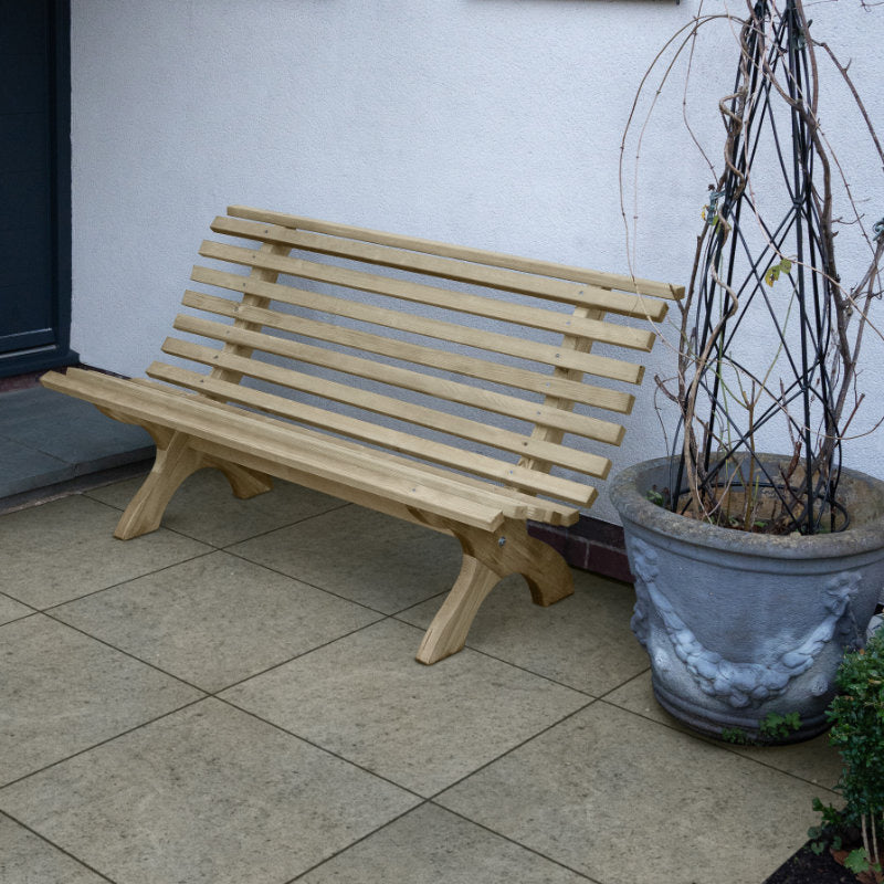 Hartwood Wooden Slatted 5' Garden Bench | Sheds.co.uk