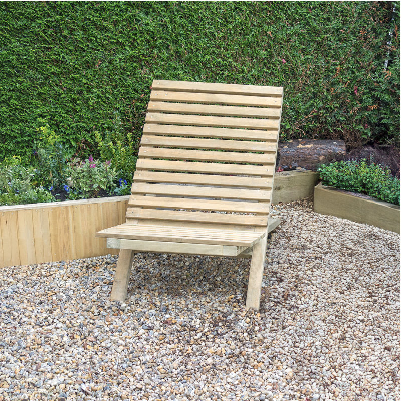 Hartwood Wooden Slatted Beach Chair | Sheds.co.uk