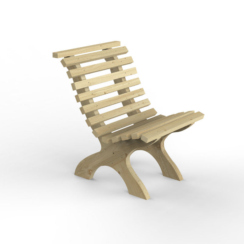 Hartwood Wooden Slatted Garden Chair | Sheds.co.uk
