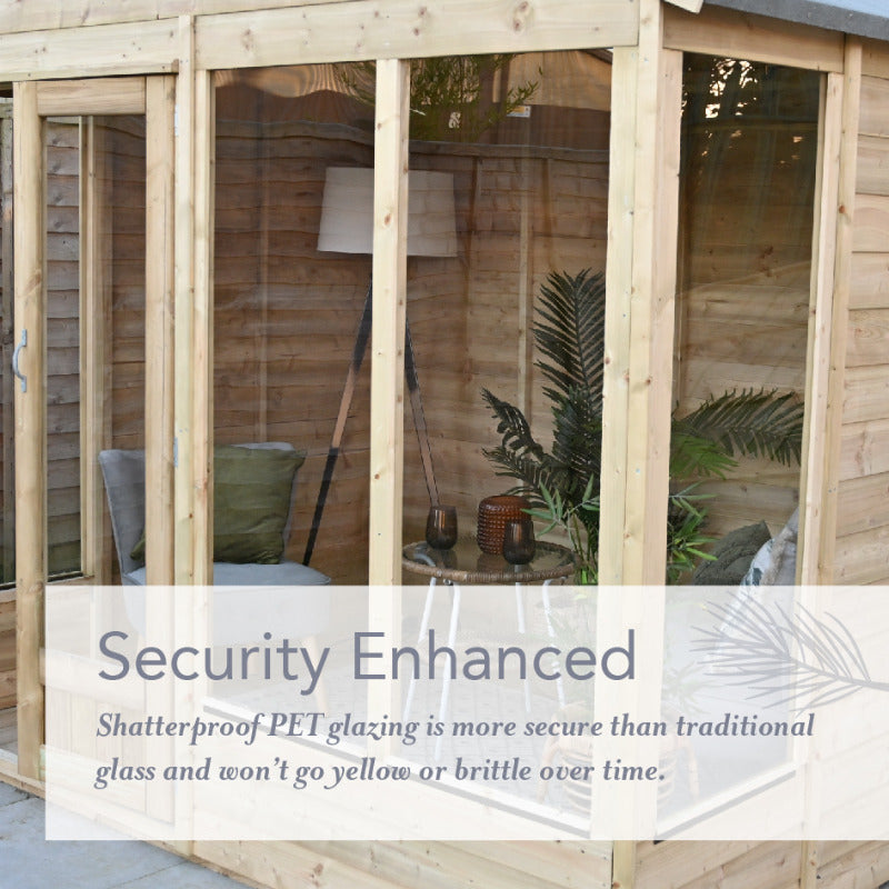 Hartwood 7' x 5' Worcester Pressure Treated Shiplap Apex Summer House | Sheds.co.uk