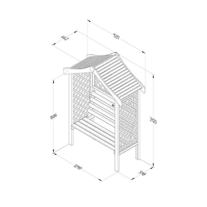 Hartwood Yorkshire Arbour Seat