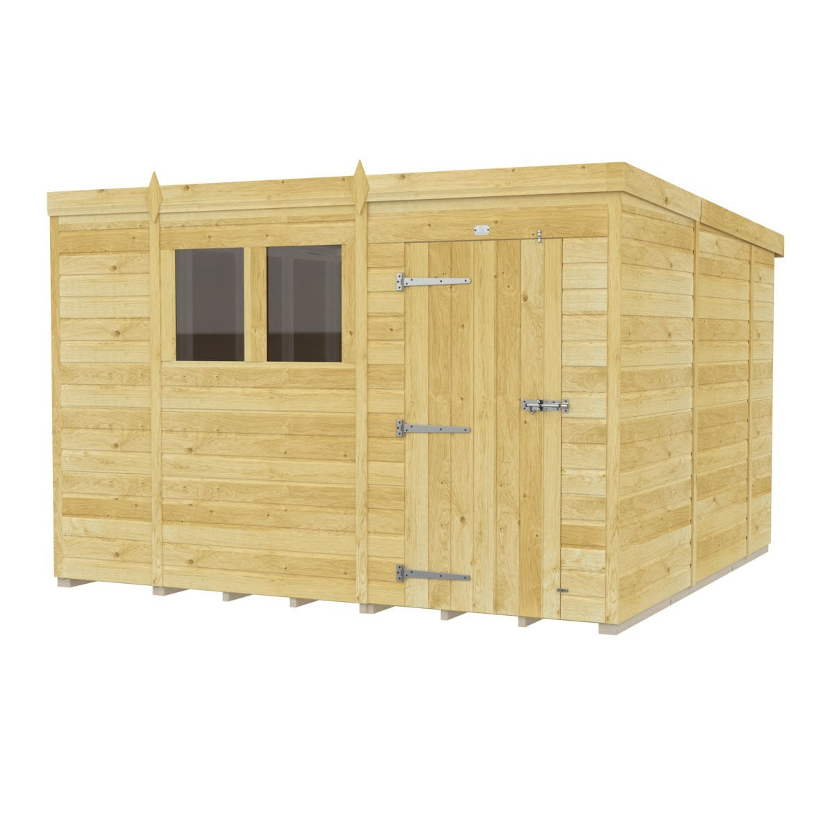 Holt 10' x 10' Pressure Treated Shiplap Modular Pent Shed | Sheds.co.uk