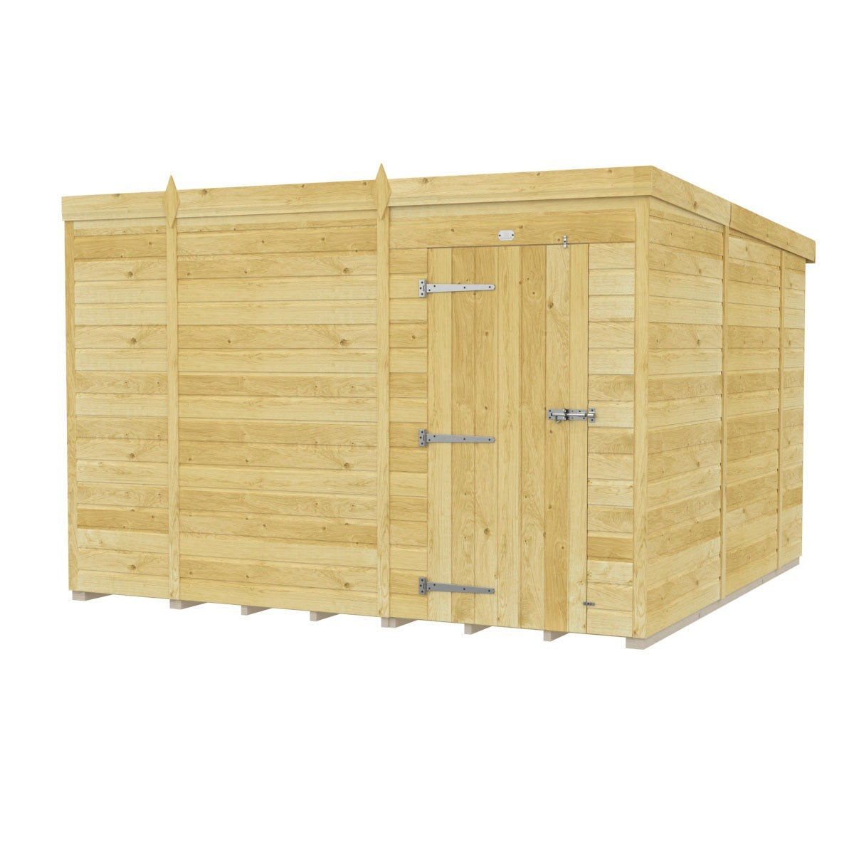 Holt 10' x 10' Pressure Treated Shiplap Modular Pent Shed | Sheds.co.uk