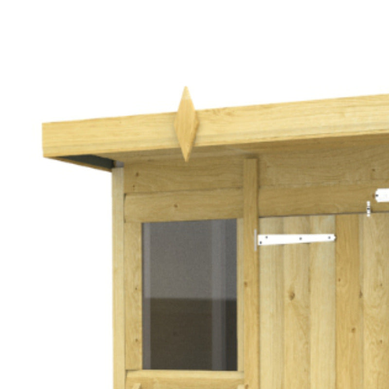 Holt 10' x 6' Handsworth Loglap Pressure Treated Pent Summer Shed | Sheds.co.uk