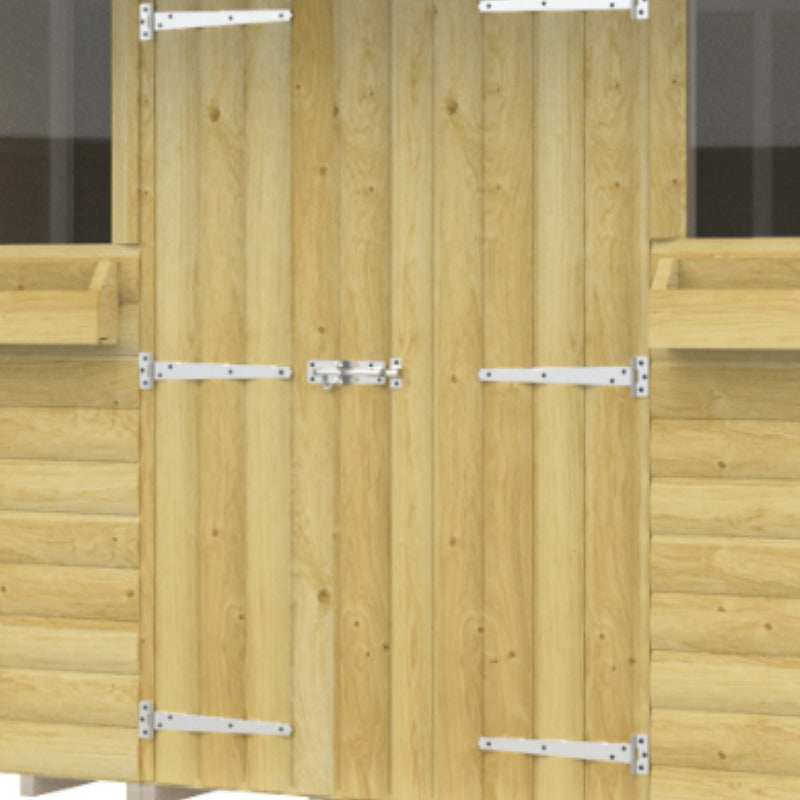 Holt 10' x 7' Handsworth Loglap Pressure Treated Pent Summer Shed | Sheds.co.uk