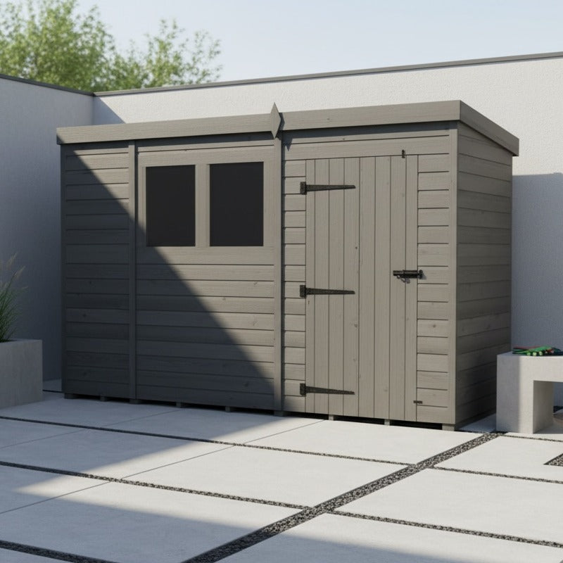 Holt 10' x 7' Modular Composite Pent Shed | Sheds.co.uk