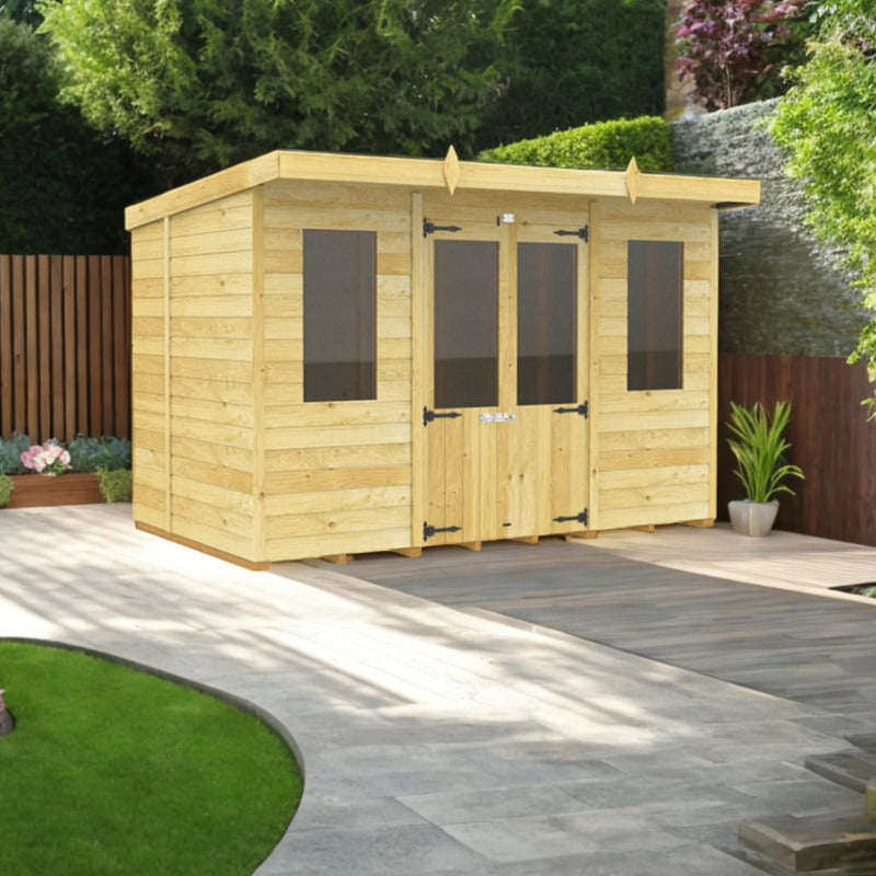 Holt 10' x 8' Alexander Pressure Treated Summer House | Sheds.co.uk