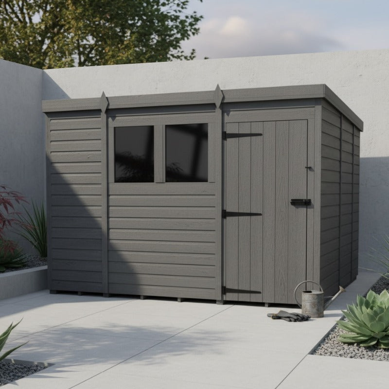 Holt 10' x 8' Modular Composite Pent Shed | Sheds.co.uk