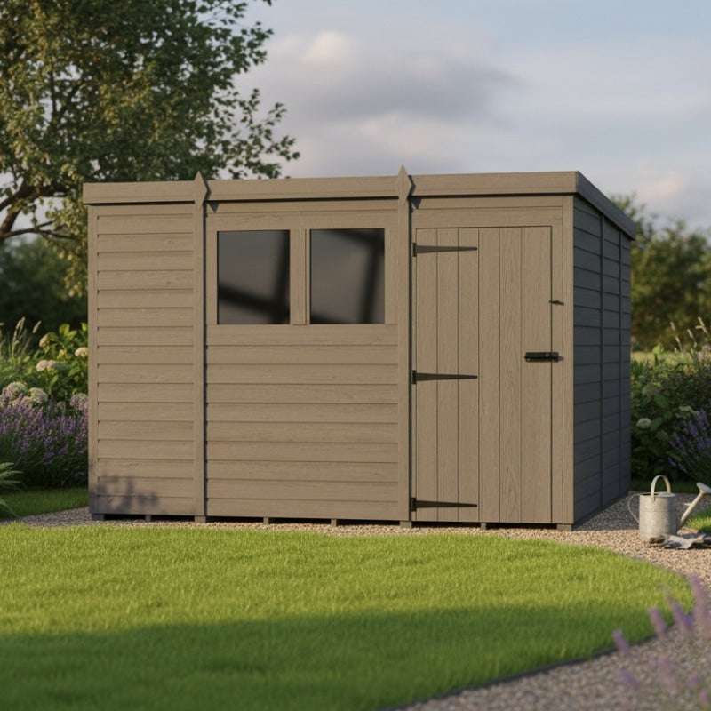 Holt 10' x 8' Modular Composite Pent Shed | Sheds.co.uk