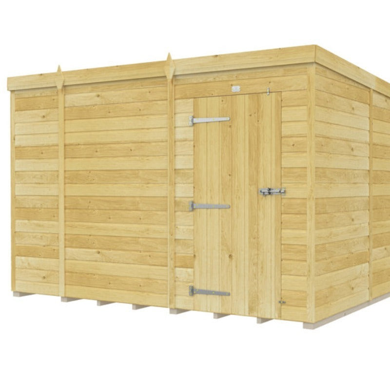 Holt 10' x 9' Pressure Treated Shiplap Modular Pent Shed | Sheds.co.uk