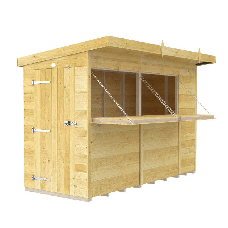 Holt 10' x 4' Pressure Treated Shiplap Garden Bar Shed With Serving Hatch | Sheds.co.uk