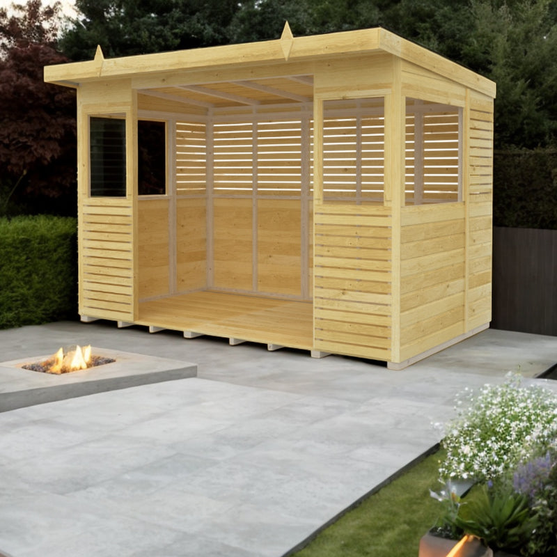 Holt 10' x 6' Pressure Treated Outdoor Kitchen Barbecue Shelter | Sheds.co.uk