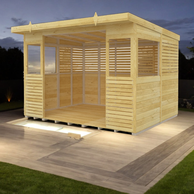Holt 10' x 8' Pressure Treated Outdoor Kitchen Barbecue Shelter | Sheds.co.uk