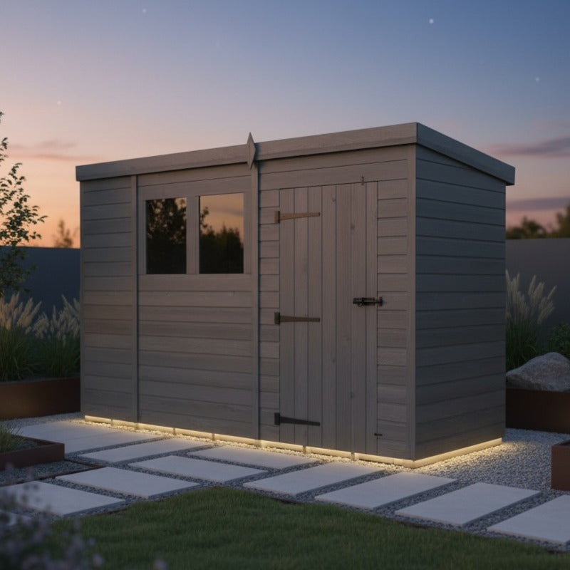 Holt 11' x 4' Modular Composite Pent Shed | Sheds.co.uk