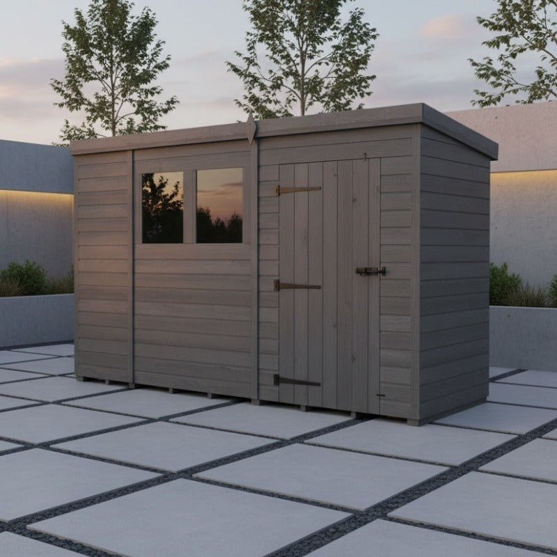 Holt 11' x 4' Modular Composite Pent Shed | Sheds.co.uk