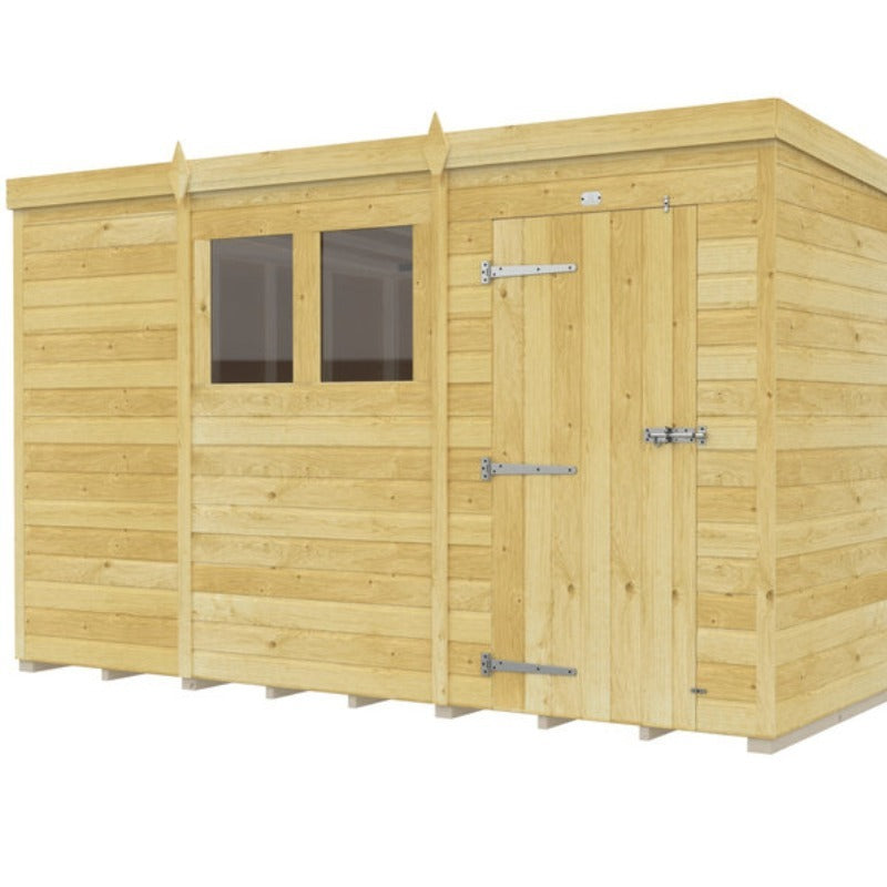 Holt 11' x 9' Pressure Treated Shiplap Modular Pent Shed | Sheds.co.uk