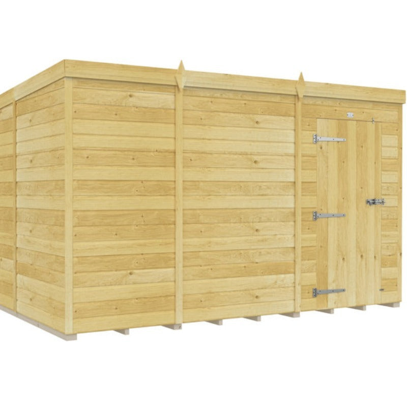 Holt 11' x 9' Pressure Treated Shiplap Modular Pent Shed | Sheds.co.uk
