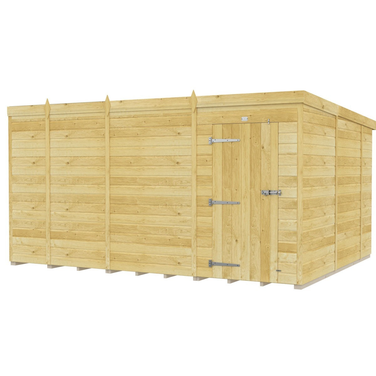 Holt 13' x 10' Pressure Treated Shiplap Modular Pent Shed | Sheds.co.uk