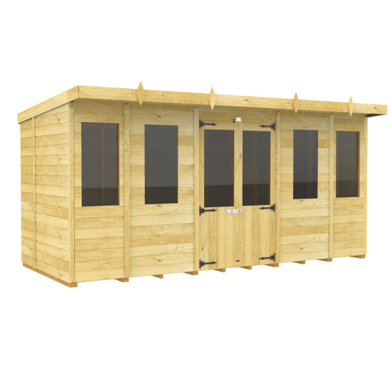 Holt 14' x 7' Alexander Pressure Treated Summer House | Sheds.co.uk