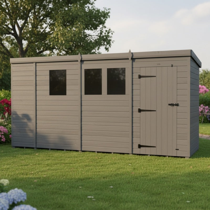 Holt 15' x 4' Modular Composite Pent Shed | Sheds.co.uk