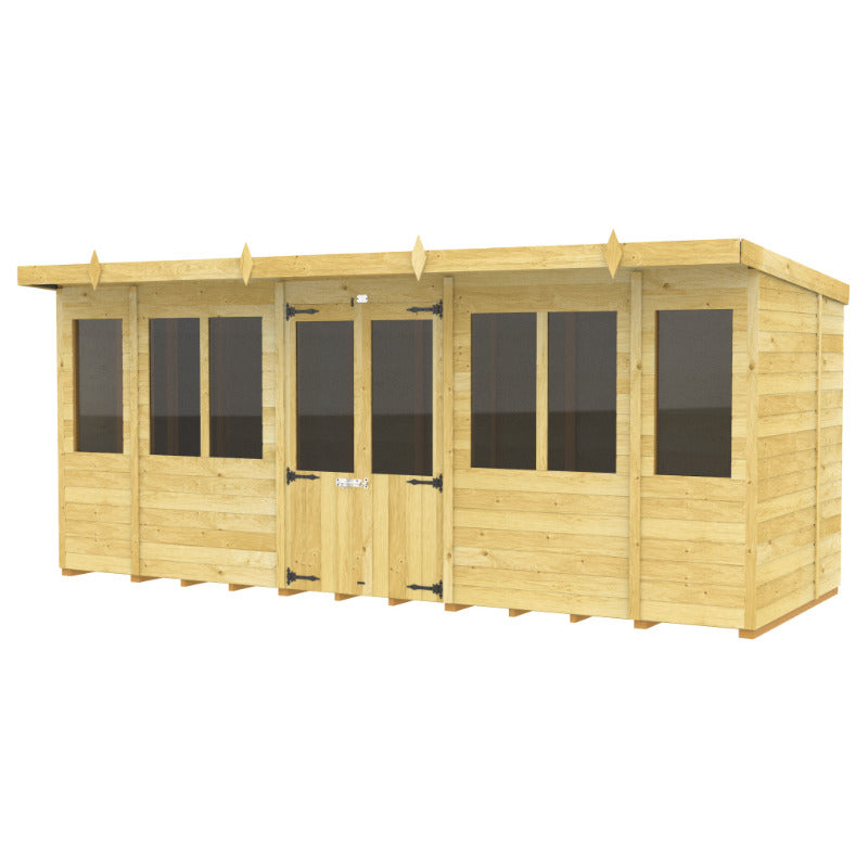 Holt 16' x 7' Alexander Pressure Treated Summer House | Sheds.co.uk