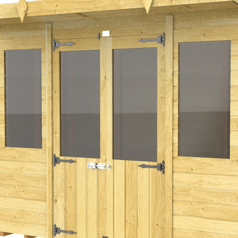 Holt 16' x 8' Alexander Pressure Treated Summer House | Sheds.co.uk