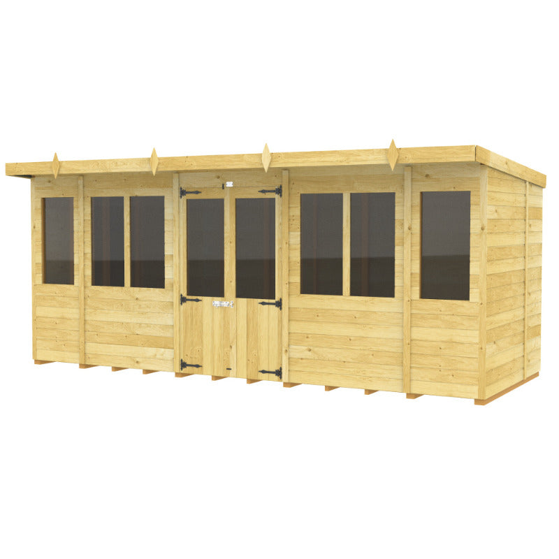 Holt 16' x 8' Alexander Pressure Treated Summer House | Sheds.co.uk