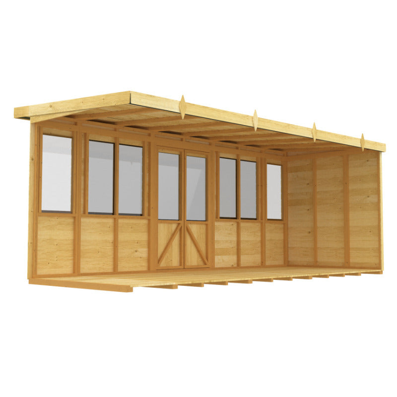 Holt 16' x 8' Alexander Pressure Treated Summer House | Sheds.co.uk