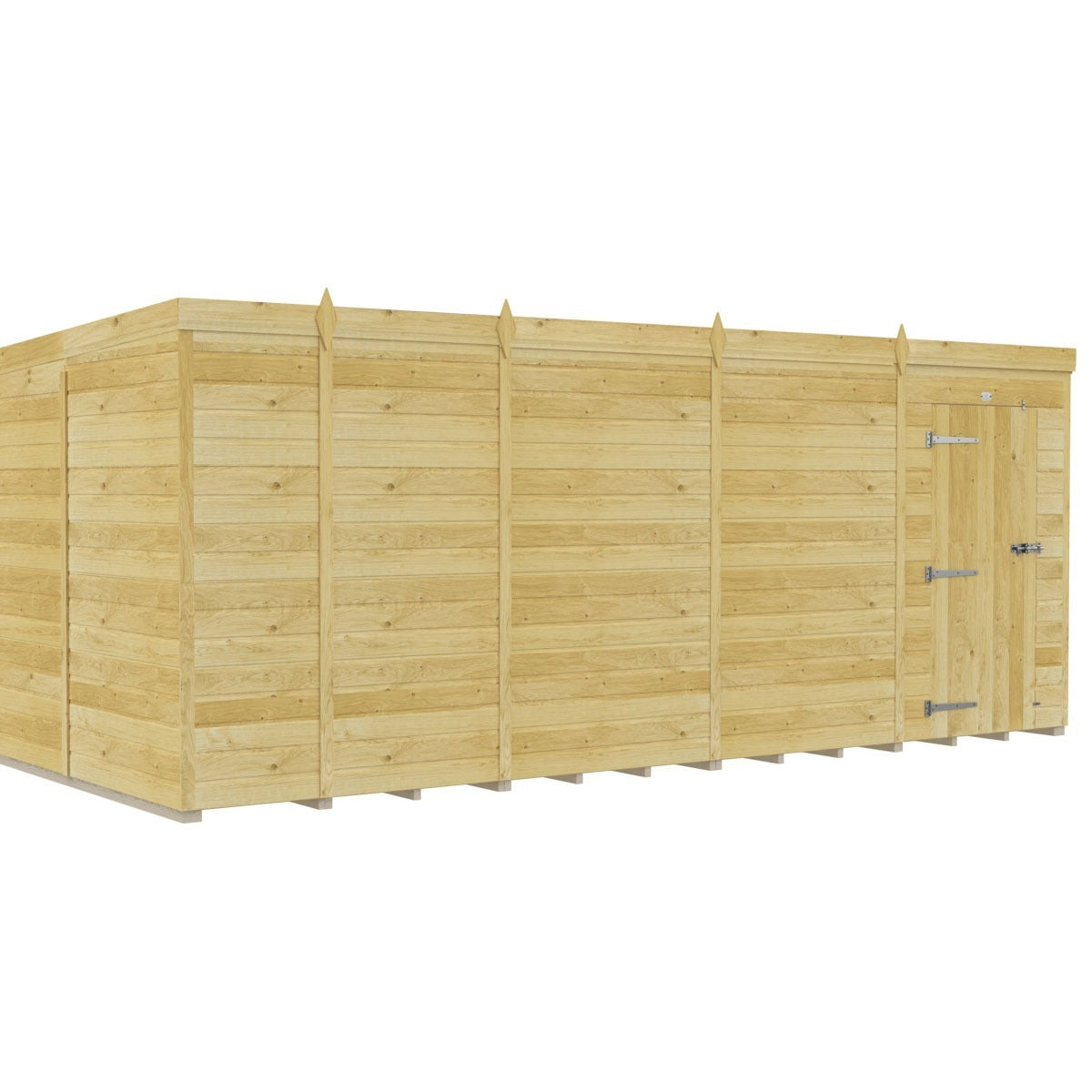 Holt 17' x 10' Pressure Treated Shiplap Modular Pent Shed | Sheds.co.uk