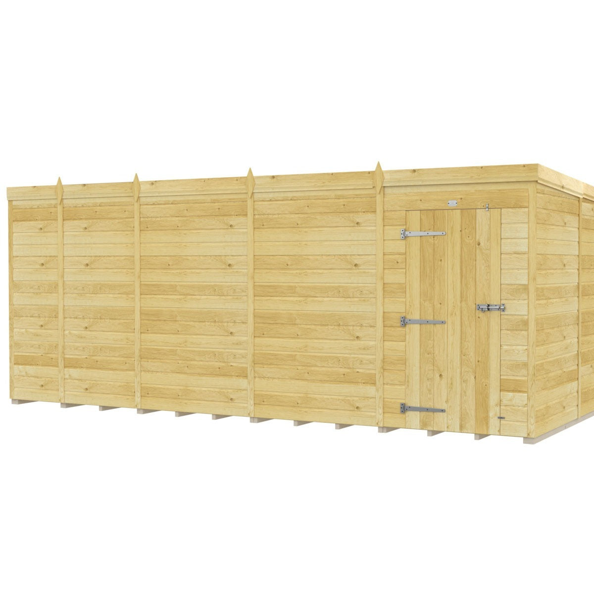Holt 17' x 10' Pressure Treated Shiplap Modular Pent Shed | Sheds.co.uk