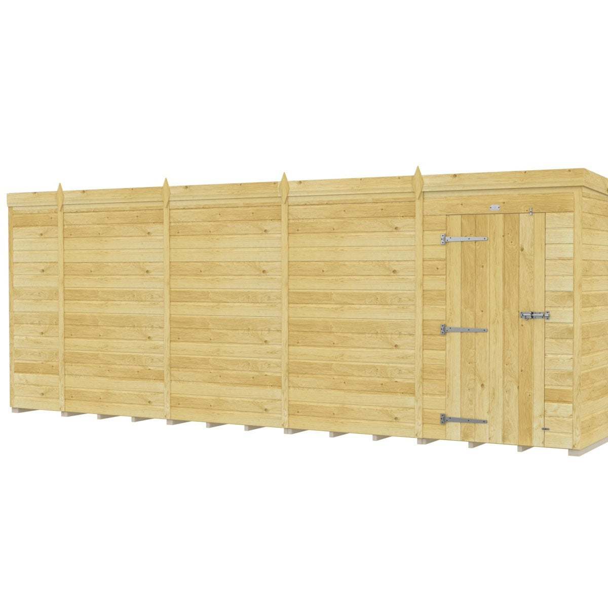 Holt 18' x 10' Pressure Treated Shiplap Modular Pent Shed | Sheds.co.uk