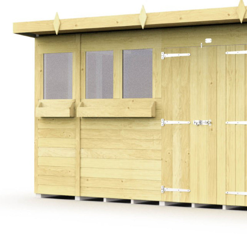 Holt 18' x 6' Handsworth Pressure Treated Summer Shed | Sheds.co.uk