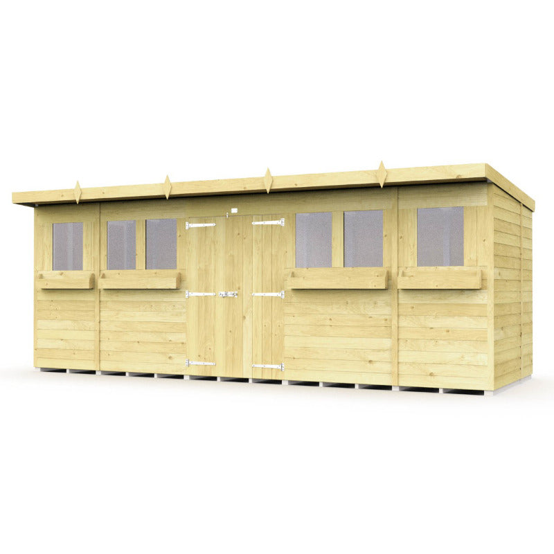 Holt 18' x 7' Handsworth Pressure Treated Summer Shed | Sheds.co.uk