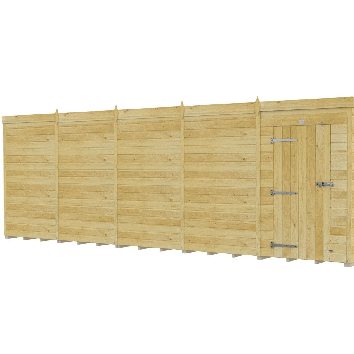 Holt 20' x 10' Pressure Treated Shiplap Modular Pent Shed | Sheds.co.uk