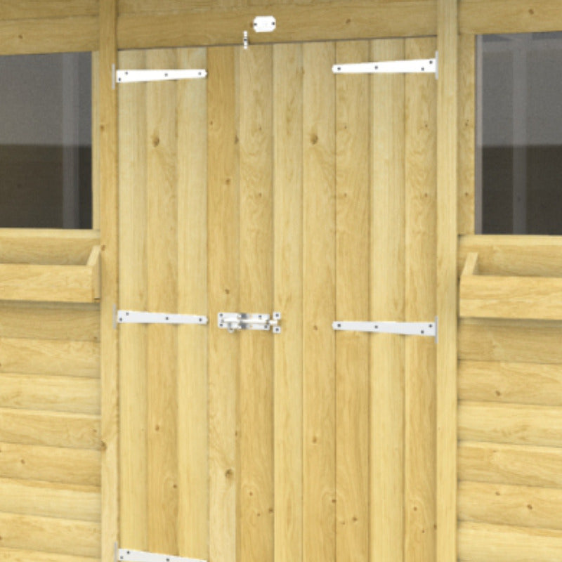 Holt 20' x 6' Handsworth Loglap Pressure Treated Pent Summer Shed | Sheds.co.uk