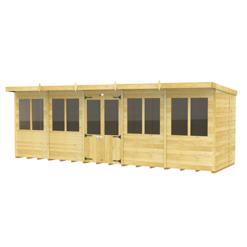 Holt 20' x 7' Alexander Pressure Treated Summer House | Sheds.co.uk