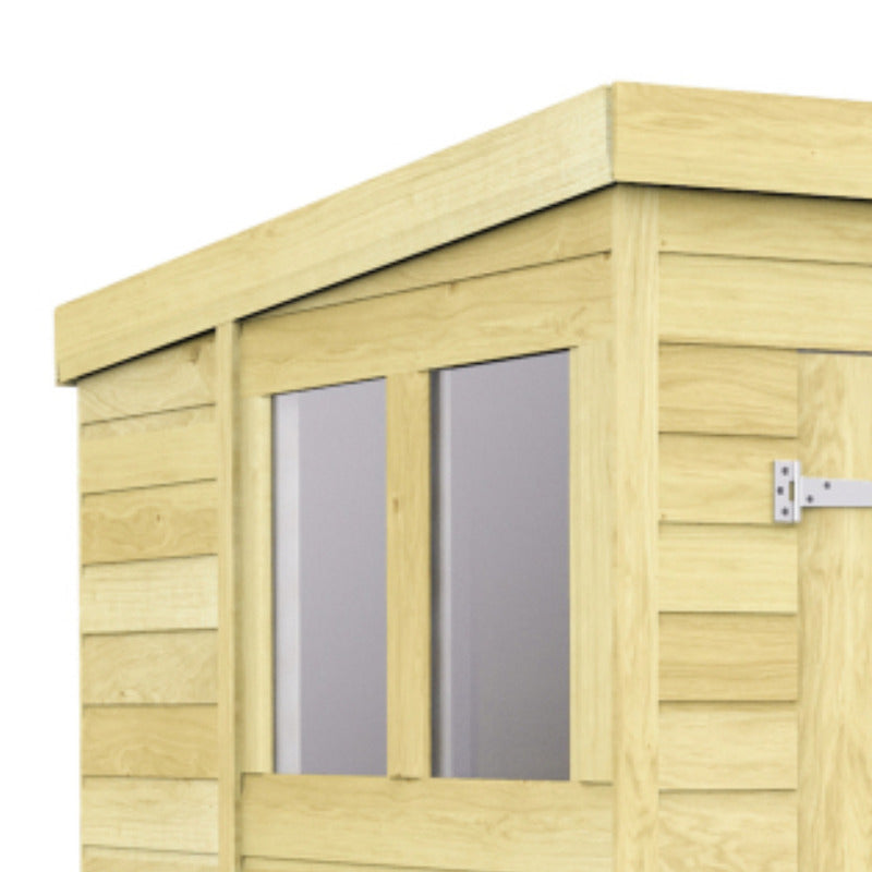 Holt 20' x 7' Pressure Treated Shiplap Modular Pent Shed | Sheds.co.uk
