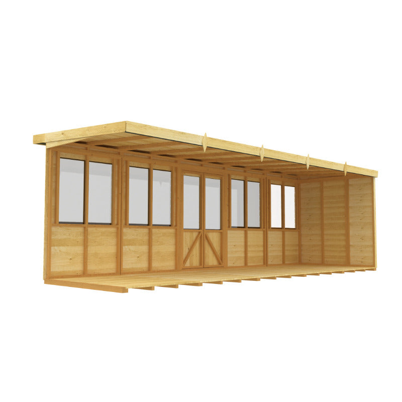 Holt 20' x 8' Alexander Pressure Treated Summer House | Sheds.co.uk