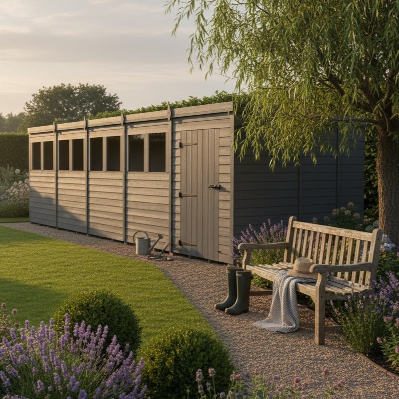 Holt 20' x 8' Modular Composite Pent Shed | Sheds.co.uk