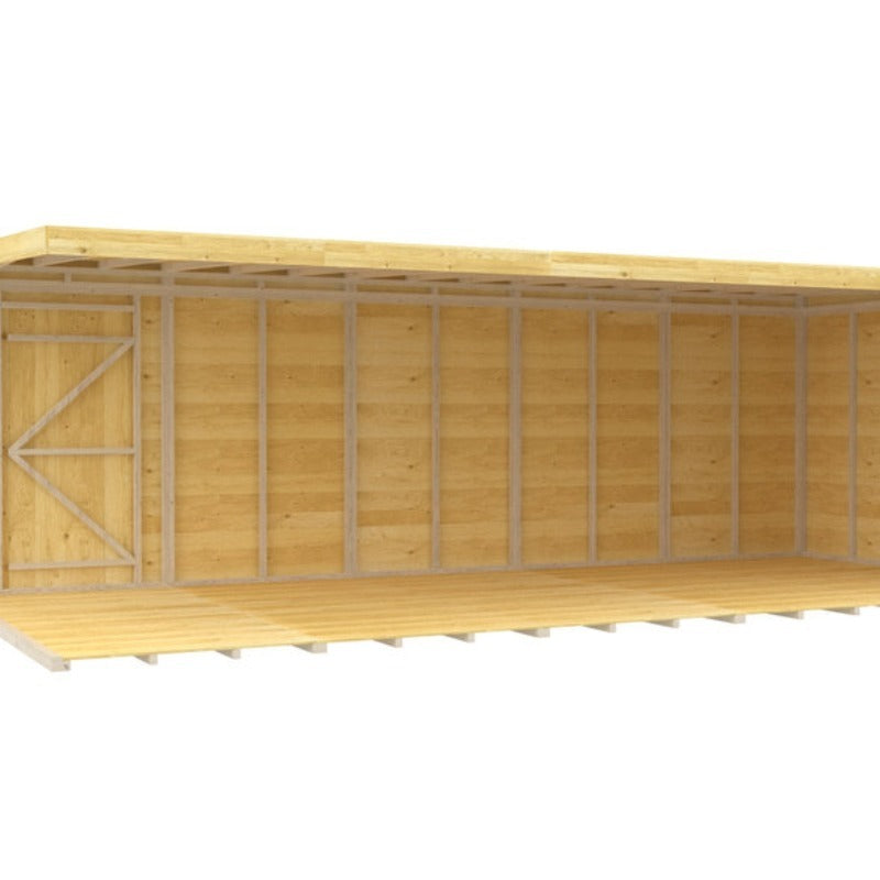 Holt 20' x 9' Pressure Treated Shiplap Modular Pent Shed | Sheds.co.uk