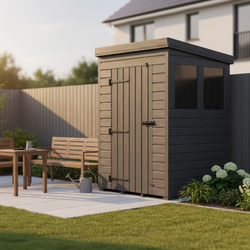 Holt 4' x 4' Modular Composite Pent Shed | Sheds.co.uk