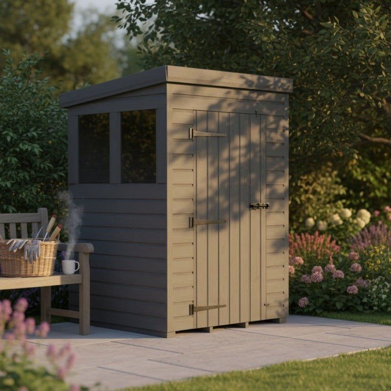 Holt 4' x 4' Modular Composite Pent Shed | Sheds.co.uk