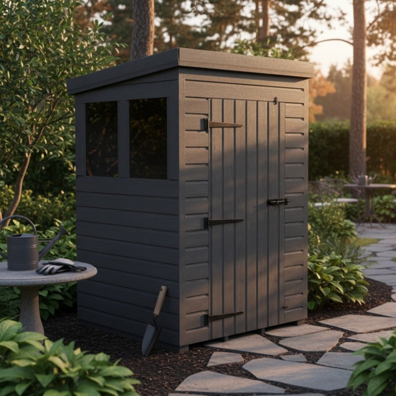 Holt 4' x 4' Modular Composite Pent Shed | Sheds.co.uk