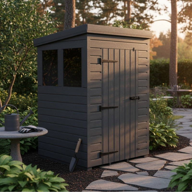 Holt 4' x 5' Modular Composite Pent Shed | Sheds.co.uk