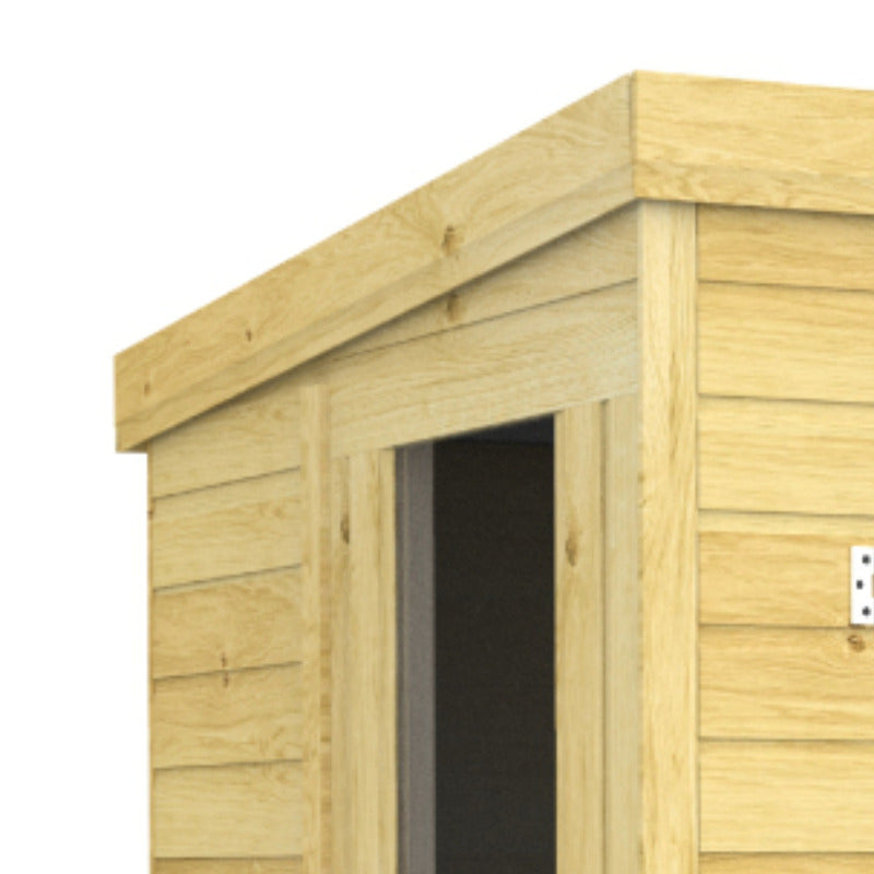 Holt 4' x 5' Pressure Treated Shiplap Modular Pent Shed | Sheds.co.uk