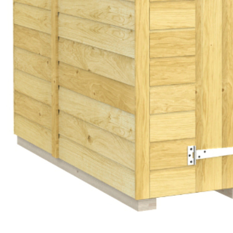 Holt 4' x 5' Pressure Treated Shiplap Modular Pent Shed | Sheds.co.uk