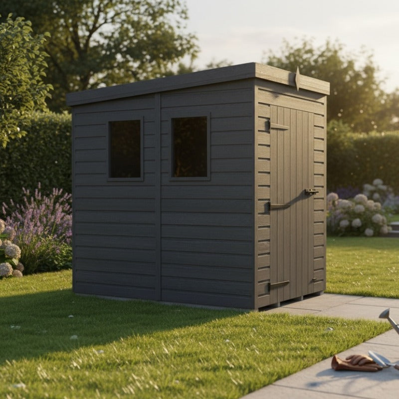 Holt 4' x 8' Modular Composite Pent Shed | Sheds.co.uk